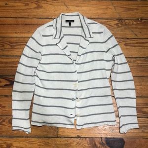 Women’s Eileen Fisher cotton metallic sweater